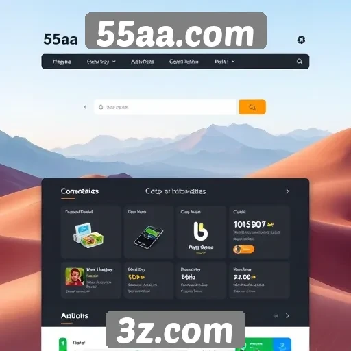 Interface de usuário de 55aa.com é destacada por sua usabilidade